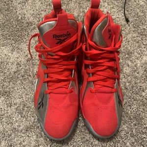 Reebok Kamikaze II 2 Fish Market Red Geranium Silver Sonics All Star Size 13